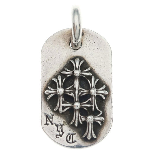 Chrome Hearts Raised Dogtag Dog Tag Nyc Limited Necklace Top Silver
