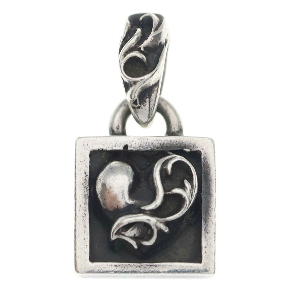 Chrome Hearts Framed Heart Charm Pendant Top Silver