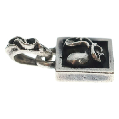 Chrome Hearts Framed Heart Charm Pendant Top Silver — view 4