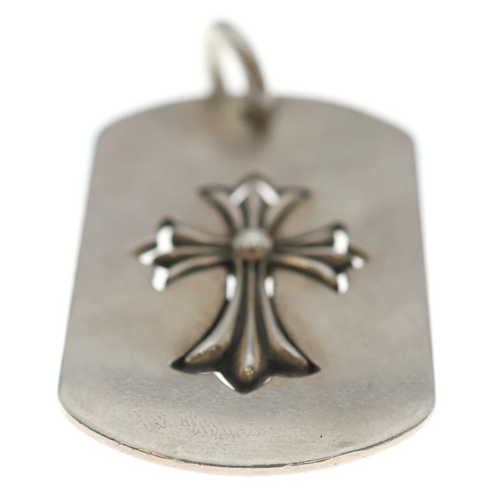 Chrome Hearts D Tag Lrg Tny Crs Cutout Tiny CH Cross Large Dog Tag Necklace Top — view 5