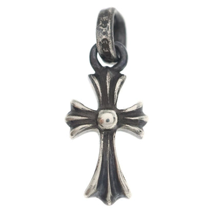 Chrome Hearts Crs Baby Fat Cross Pendant Top Silver
