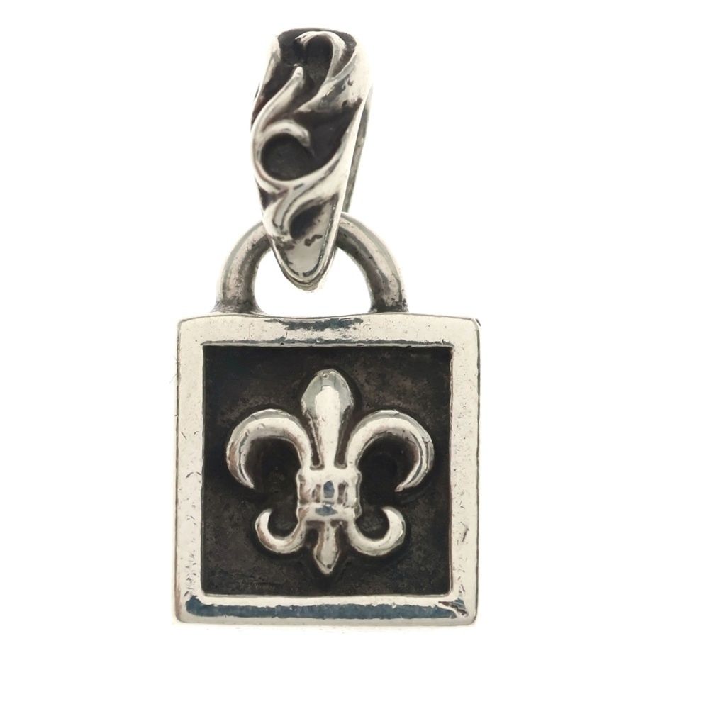 Chrome Hearts Framed BS Fluer BS Charm Pendant Top Silver