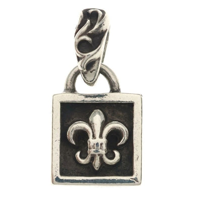 Chrome Hearts Framed BS Fluer BS Charm Pendant Top Silver