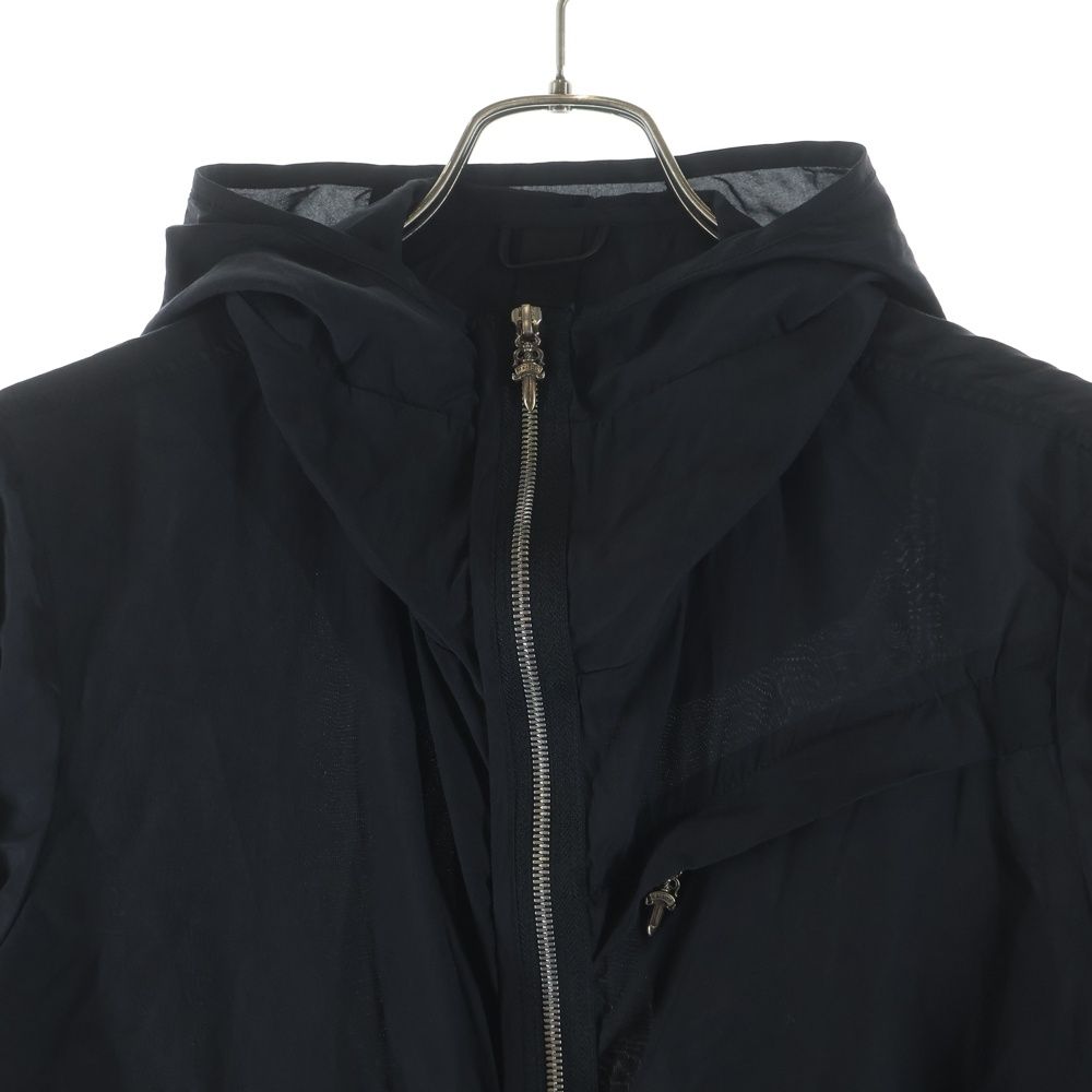 Chrome Hearts Dagger Zip Hooded Jacket Black — view 3