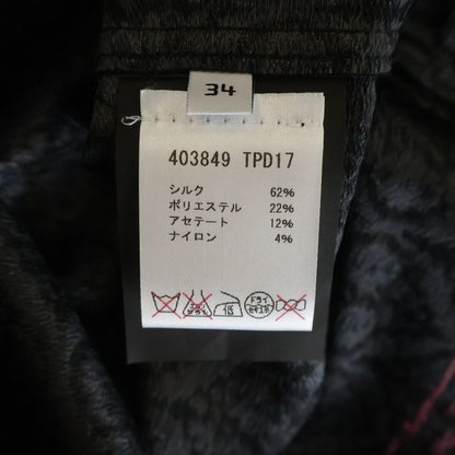 Balenciaga Nicola Era Paisley Long Sleeve Shirt Jacket Black — view 7