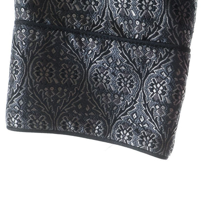 Balenciaga Nicola Era Paisley Long Sleeve Shirt Jacket Black — view 5
