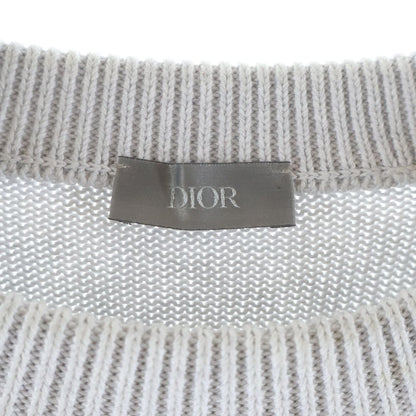 Dior Oblique Homme Cotton Knit Gray Sweater — view 7