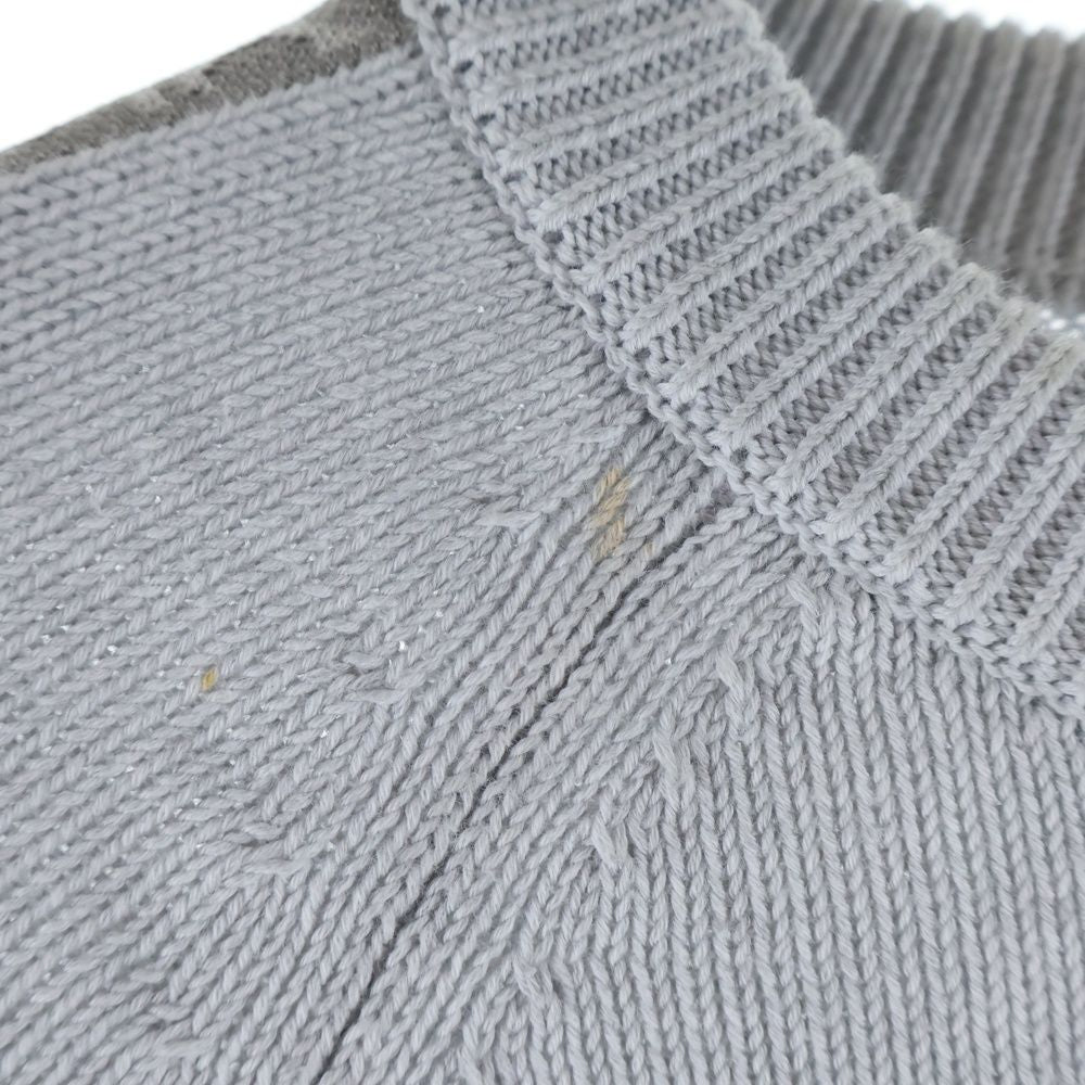 Dior Oblique Homme Cotton Knit Gray Sweater — view 5