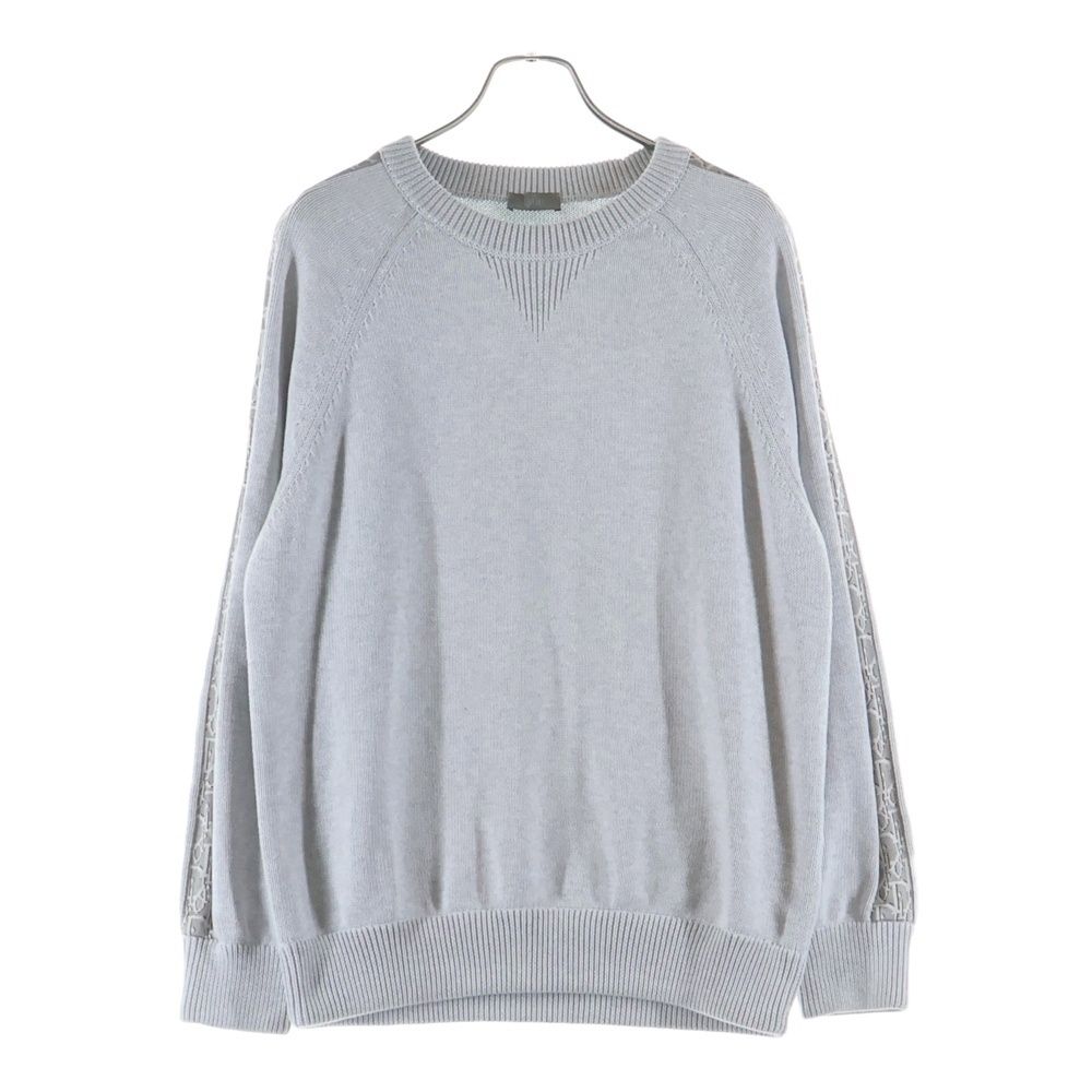 Dior Oblique Homme Cotton Knit Gray Sweater