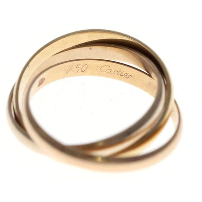 Cartier Trinity Ring 18k Yellow Gold PG WG Pink White — view 5