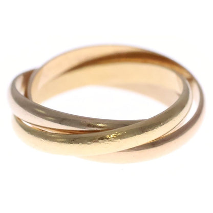 Cartier Trinity Ring 18k Yellow Gold PG WG Pink White — view 3