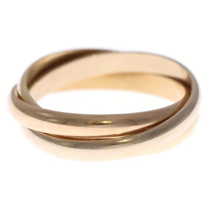 Cartier Trinity Ring 18k Yellow Gold PG WG Pink White — view 2