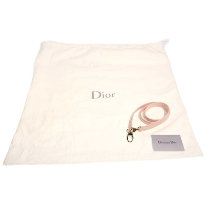 Dior Lady Large 2-Way Tote Shoulder Bag Baby Pink Leather Gold — view 6