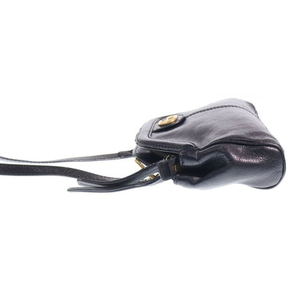 Gucci GG Marmont Liber Small Shoulder Bag Black Leather Gold — view 3