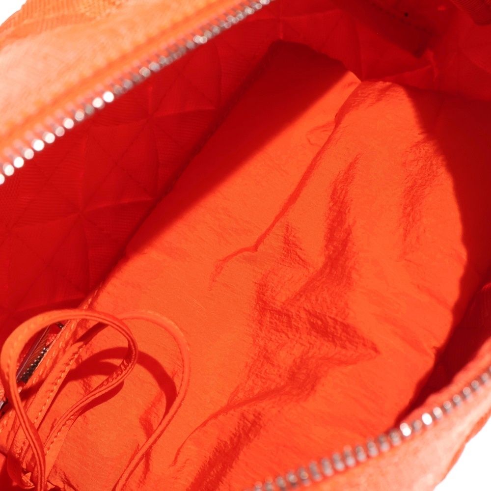 Bottega Veneta Webbing Intrecciato Nylon Canvas Shoulder Bag Orange — view 4