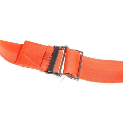 Bottega Veneta Webbing Intrecciato Nylon Canvas Shoulder Bag Orange — view 6