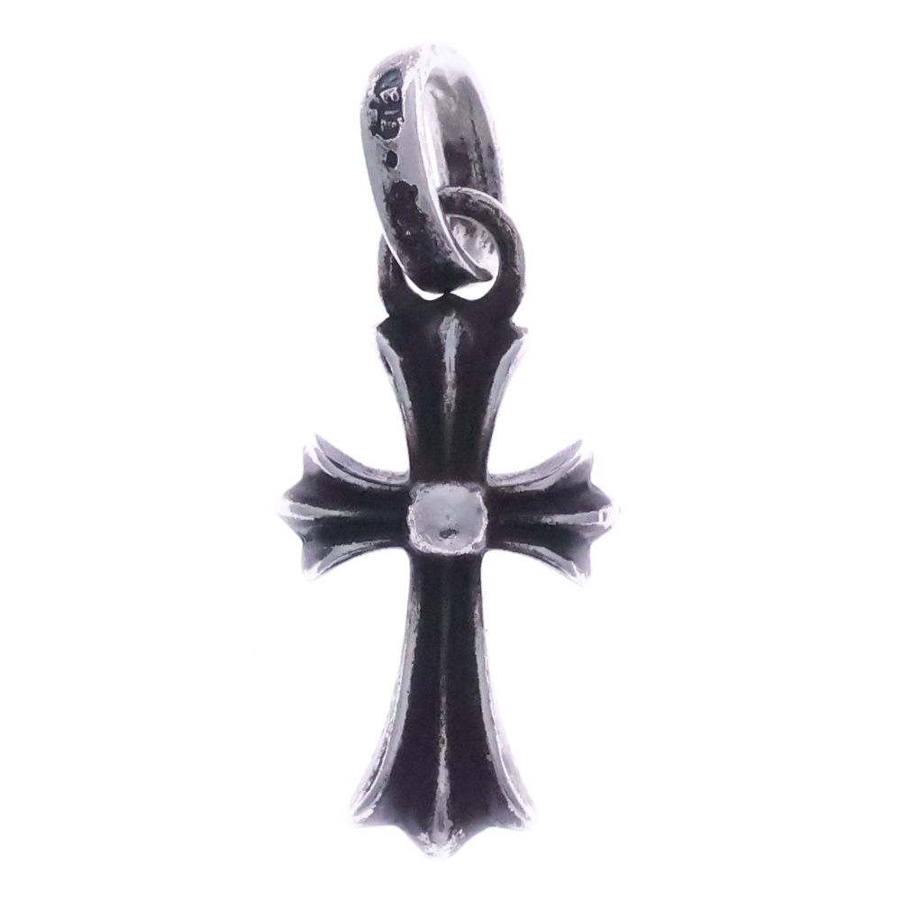 Chrome Hearts Crs Baby Fat Cross Pendant Top Silver