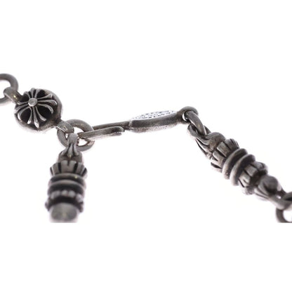 Chrome Hearts 2 Cross Ball Barrel Chain Necklace Silver — view 6