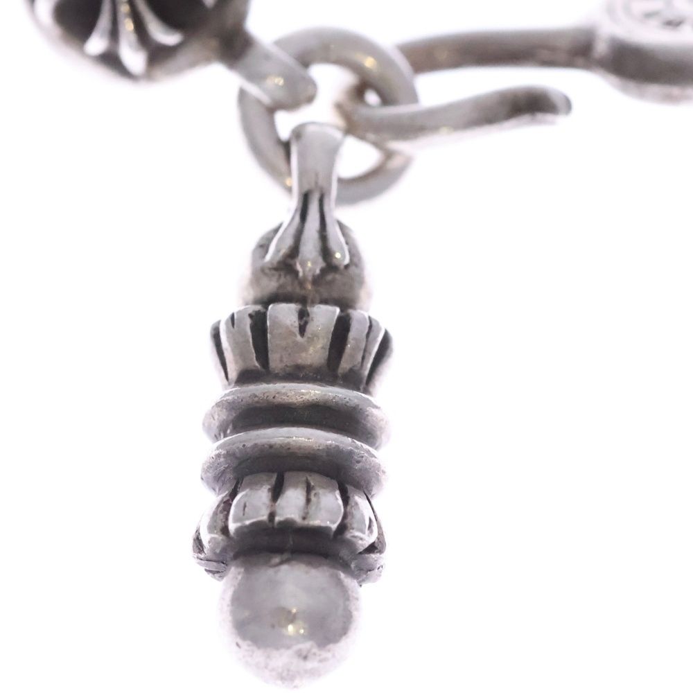 Chrome Hearts 2 Cross Ball Barrel Chain Necklace Silver — view 5