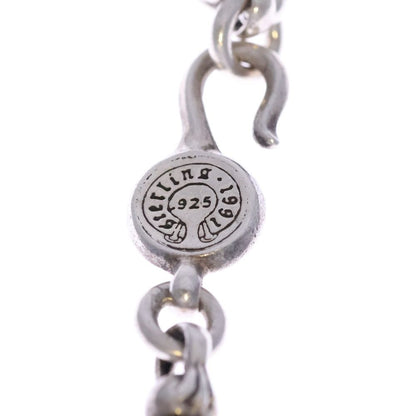 Chrome Hearts 2 Cross Ball Barrel Chain Necklace Silver — view 4