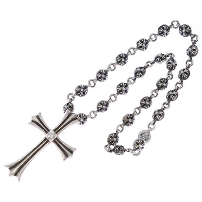 Chrome Hearts 1 Crsbl Chn Lrg CH Crs Cross Ball Chain Large Silver Necklace — view 2