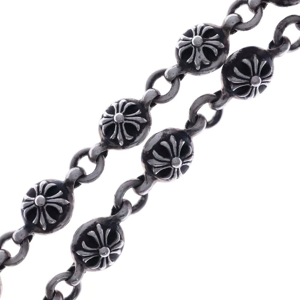 Chrome Hearts 1 Crsbl Chn Lrg CH Crs Cross Ball Chain Large Silver Necklace — view 4