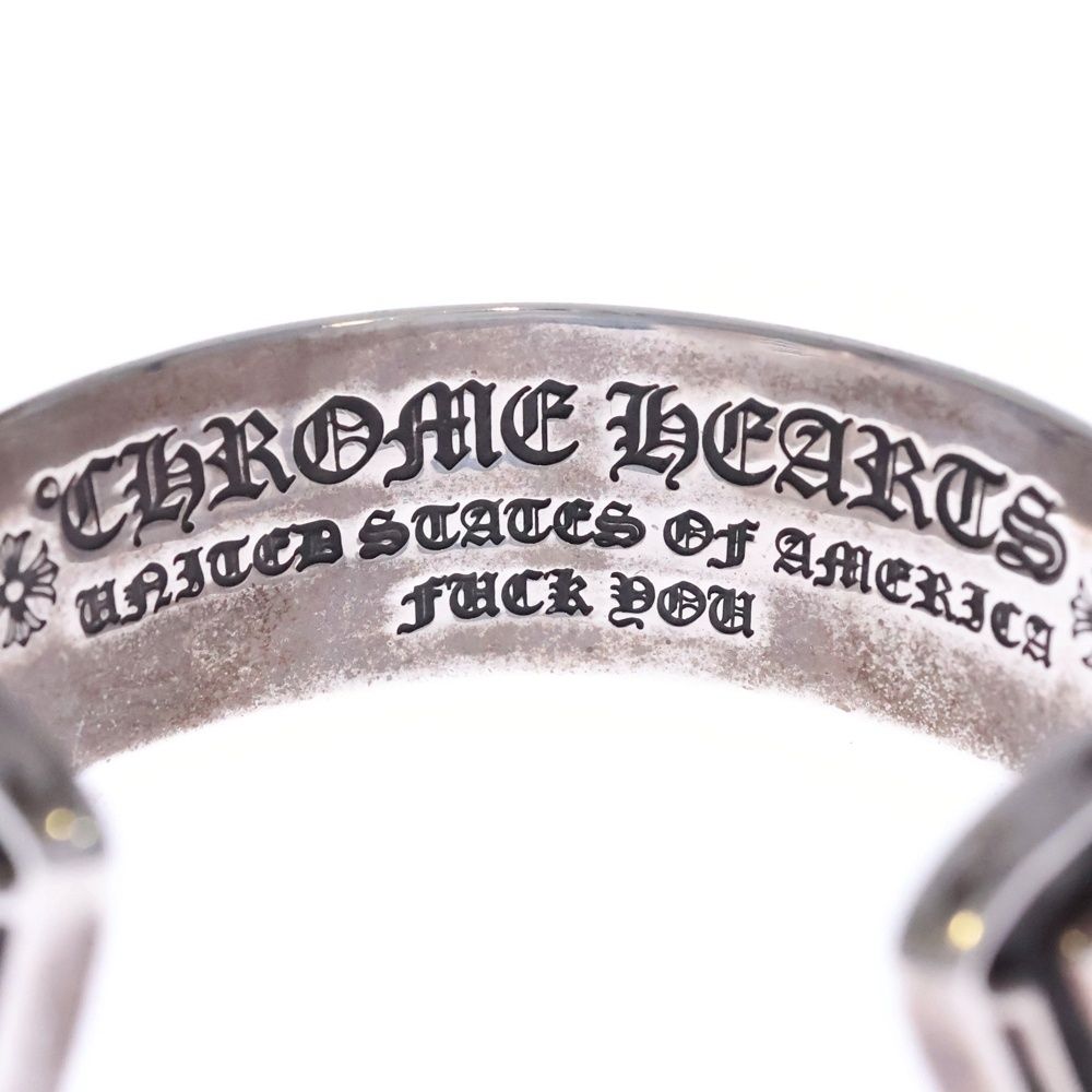 Chrome Hearts CH Scroll Label Calf Silver Bracelet — view 5