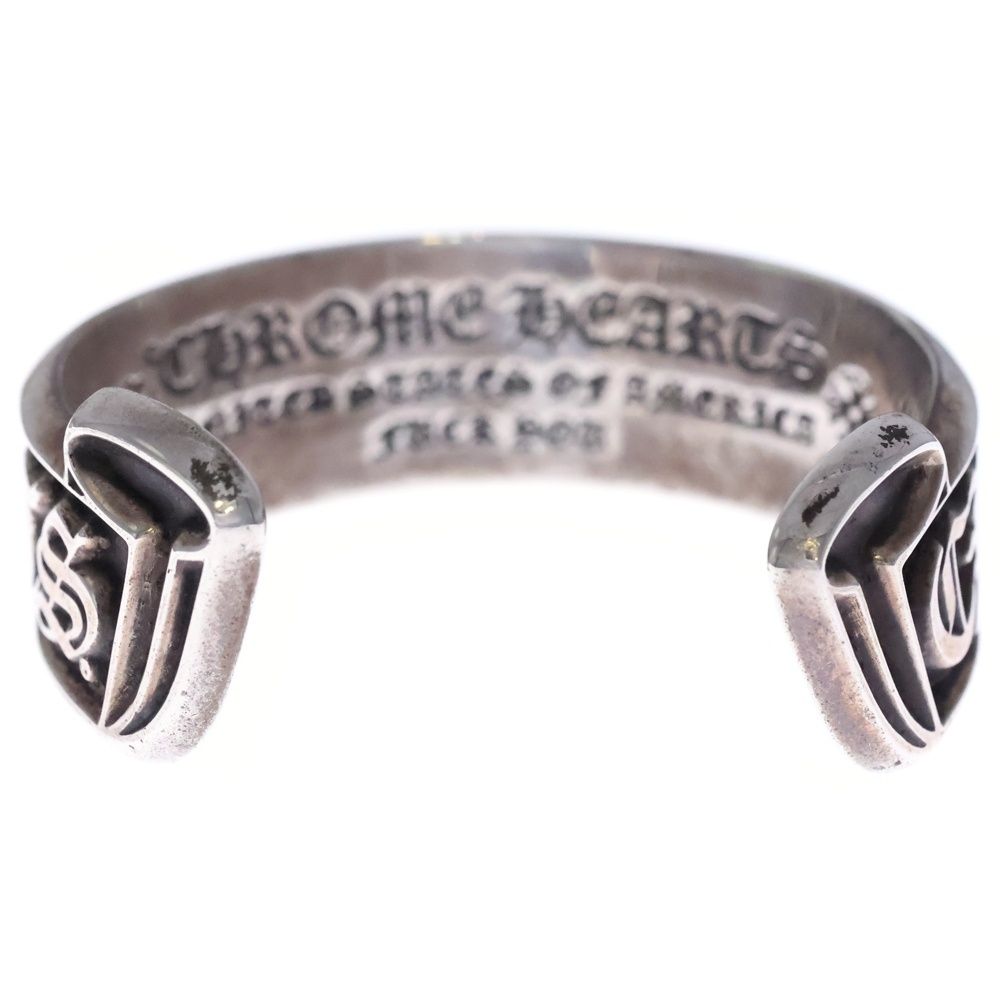 Chrome Hearts CH Scroll Label Calf Silver Bracelet — view 2