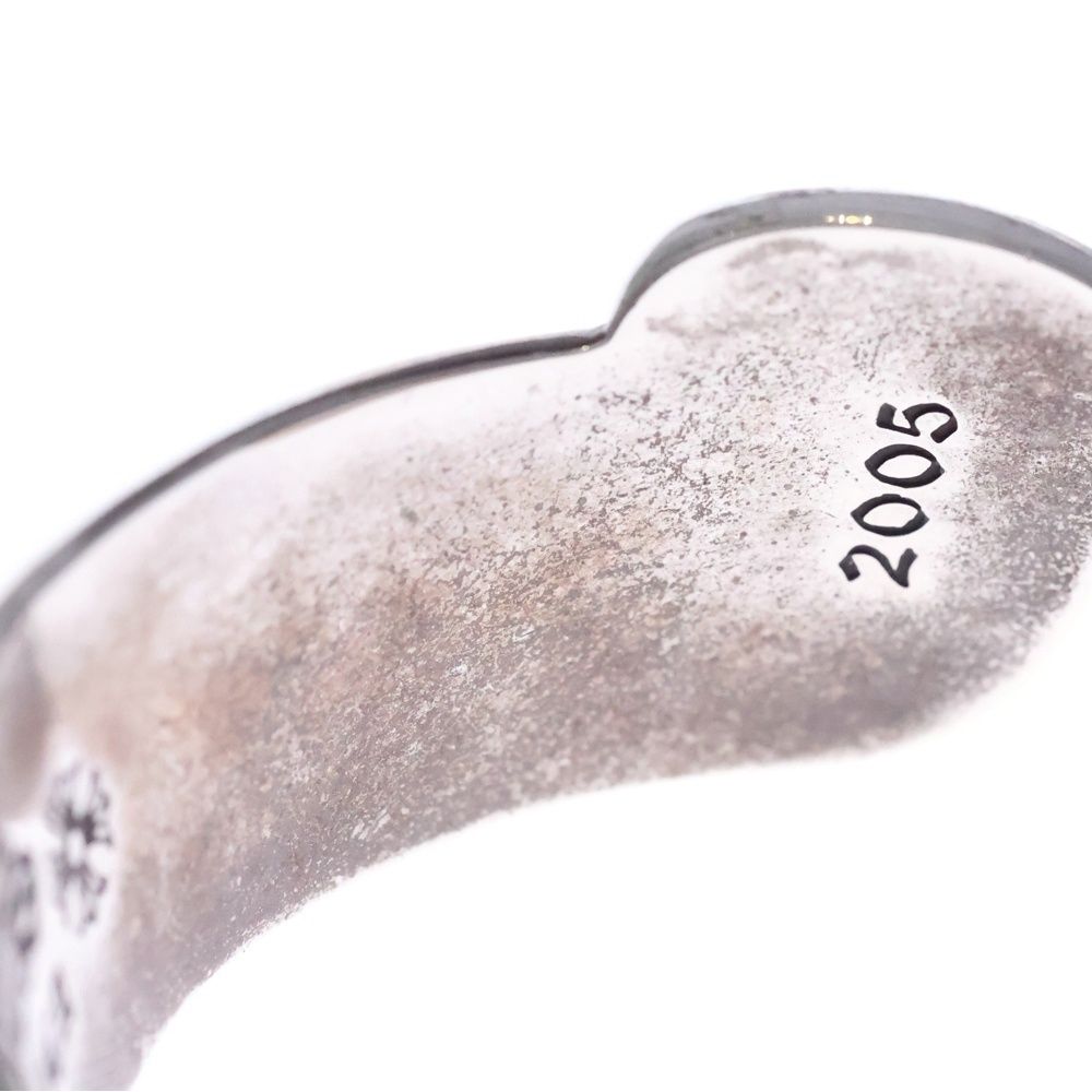 Chrome Hearts CH Scroll Label Calf Silver Bracelet — view 6