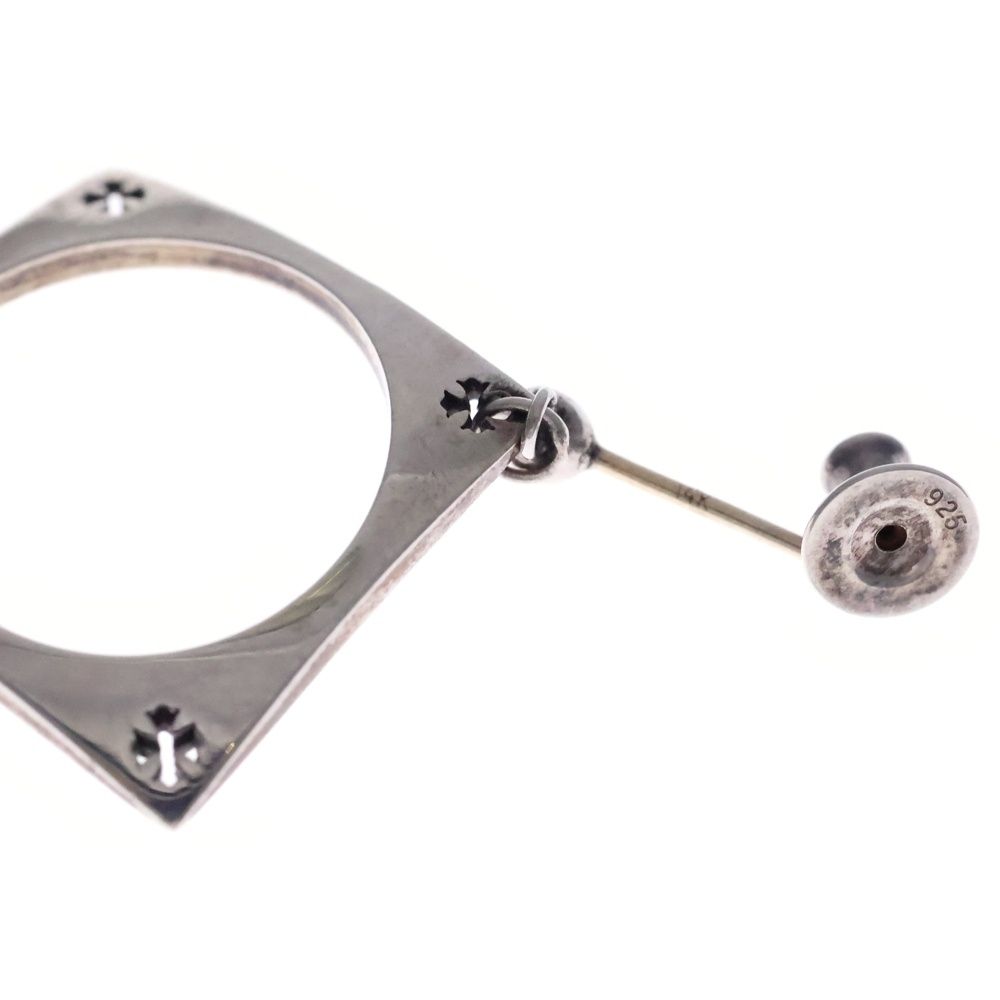Chrome Hearts KH Square Kate Hudson Earrings Silver — view 6