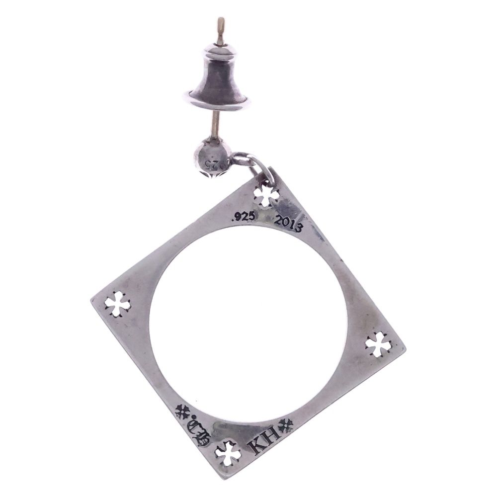 Chrome Hearts KH Square Kate Hudson Earrings Silver — view 2
