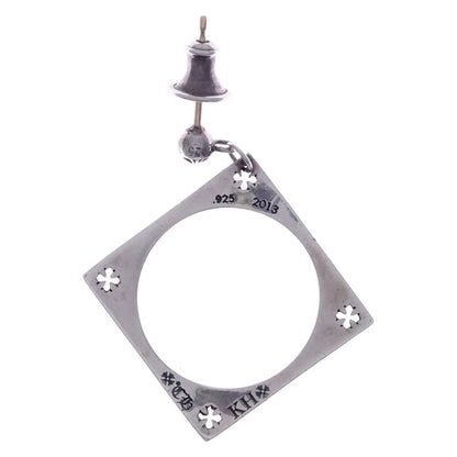 Chrome Hearts KH Square Kate Hudson Earrings Silver — view 2