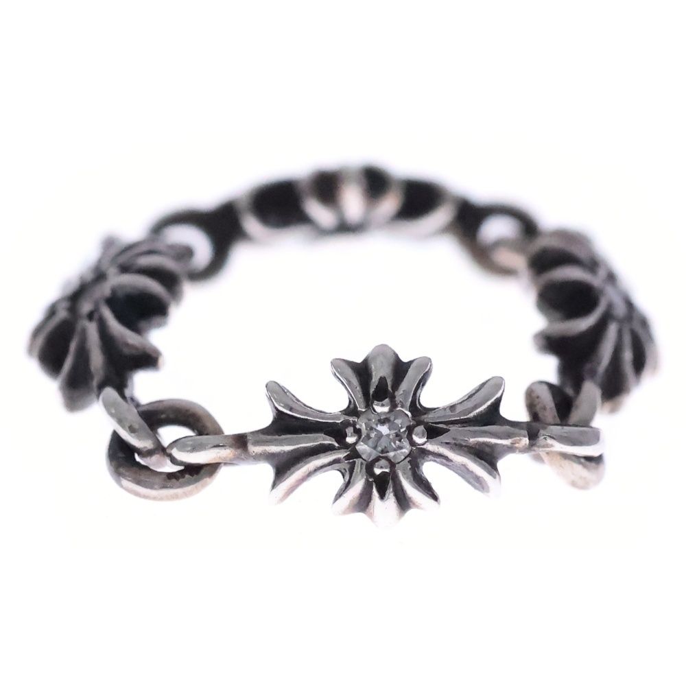 Chrome Hearts Tny CH Pls Dia Tiny CH Plus Diamond Ring Silver — view 2