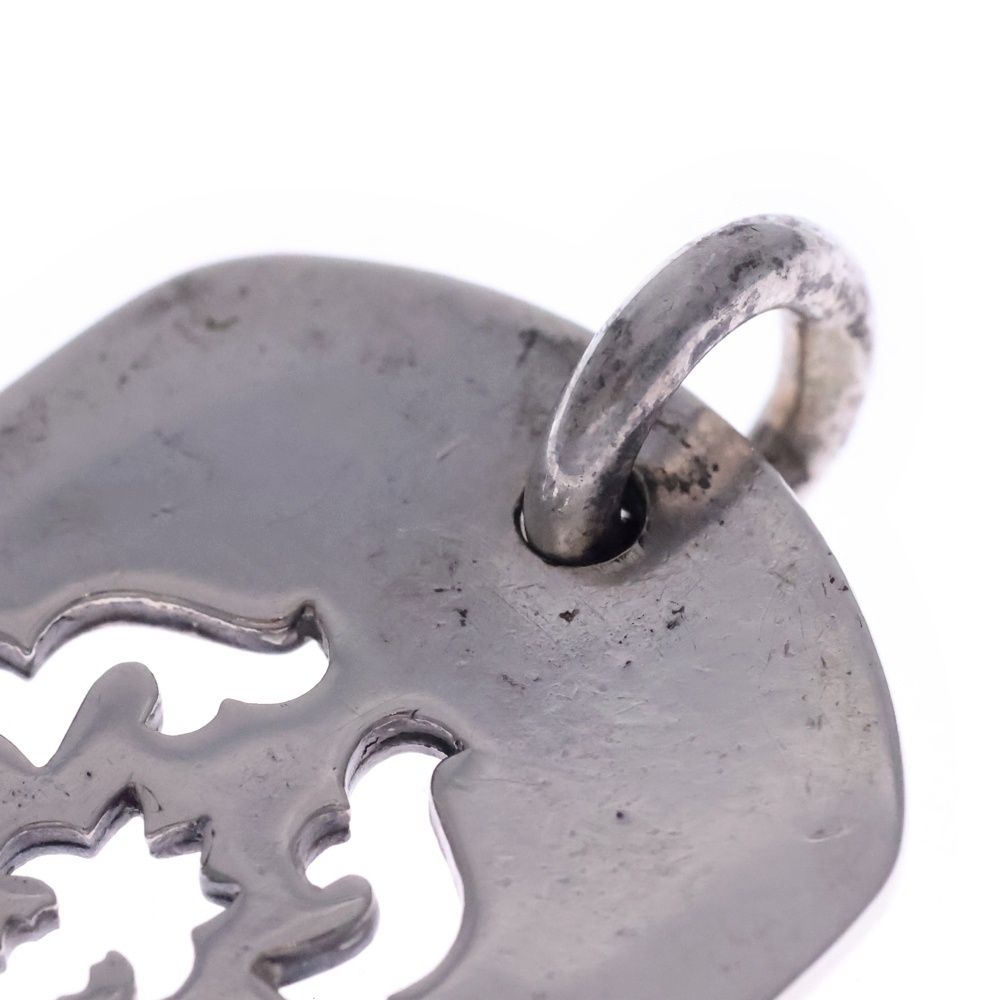 Chrome Hearts Vintage D Tag Lrg Dagger Cutout Dog Tag Large Pendant Top Silver — view 6