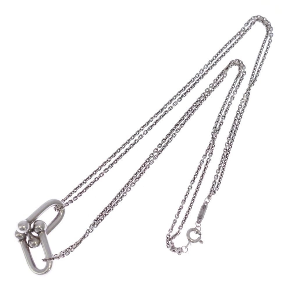Tiffany & Co Large Double Link Necklace Pendant Chain 925 Sterling Silver — view 2