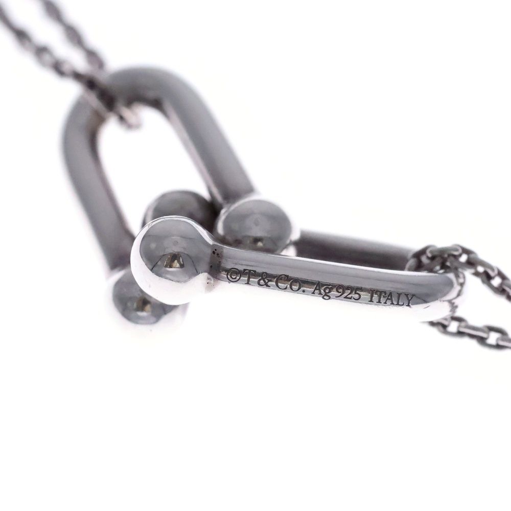 Tiffany & Co Large Double Link Necklace Pendant Chain 925 Sterling Silver — view 5