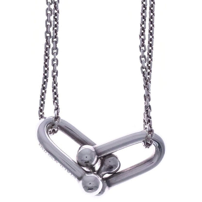 Tiffany & Co Large Double Link Necklace Pendant Chain 925 Sterling Silver — view 3