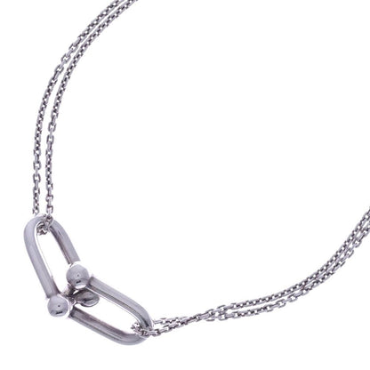 Tiffany & Co Large Double Link Necklace Pendant Chain 925 Sterling Silver