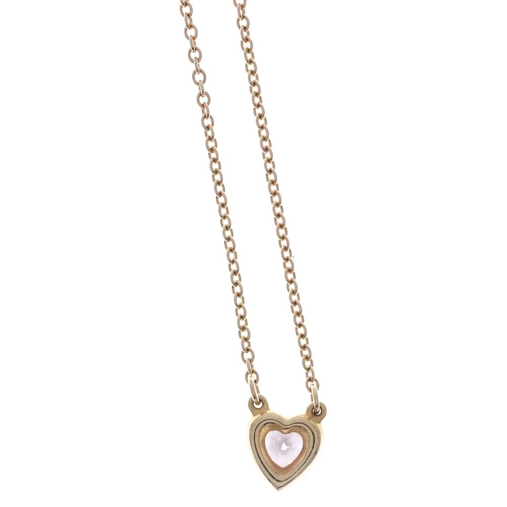 Tiffany & Co by the Yard Heart Diamond Necklace Pendant Chain Gold — view 3