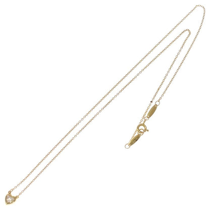 Tiffany & Co by the Yard Heart Diamond Necklace Pendant Chain Gold — view 2