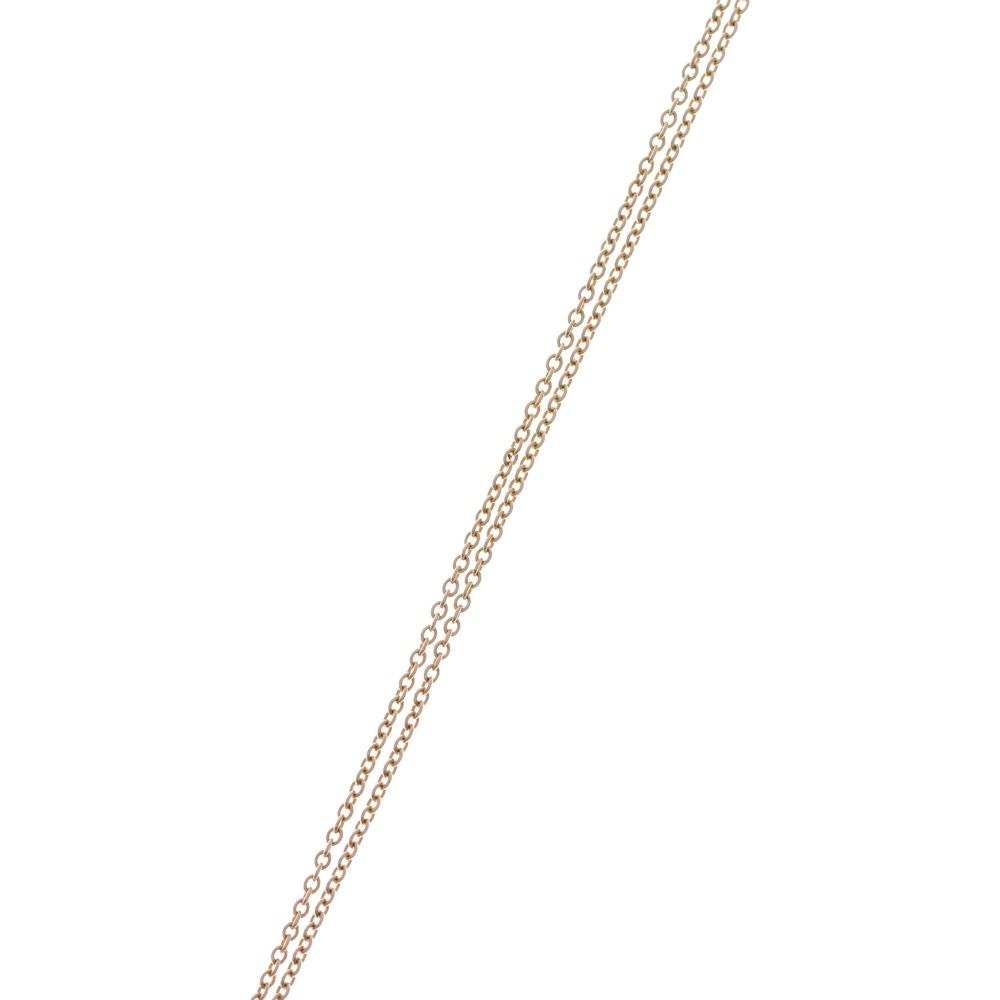 Tiffany & Co by the Yard Heart Diamond Necklace Pendant Chain Gold — view 4