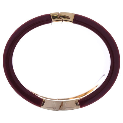 Gucci Interlocking Bangle Bracelet Red Gold — view 6