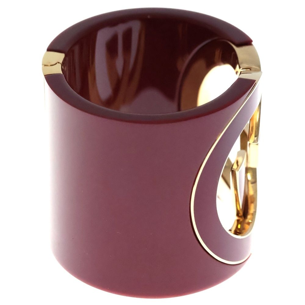 Gucci Interlocking Bangle Bracelet Red Gold — view 3