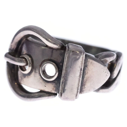 Hermes Boucle Series Ring Silver
