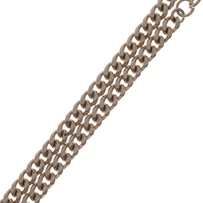 Chanel Heart Line Stone Logo Necklace Gold — view 4
