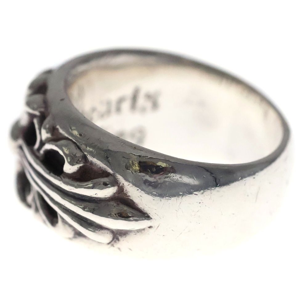 Chrome Hearts Flrl Crs Floral Cross Ring Silver — view 4
