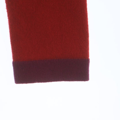 Chanel CC Logo Button Cashmere Knit Short Jacket Cardigan Red — view 5