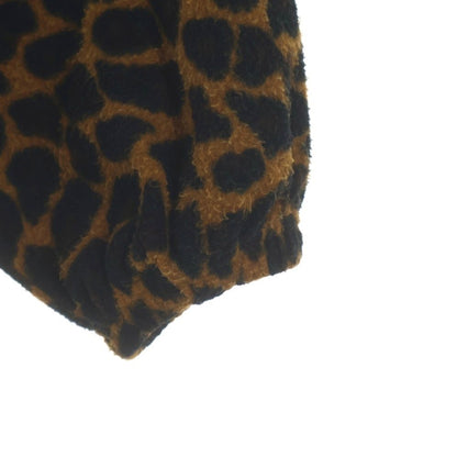 Balenciaga Leopard Print Oversize Fleece Jacket Brown — view 5