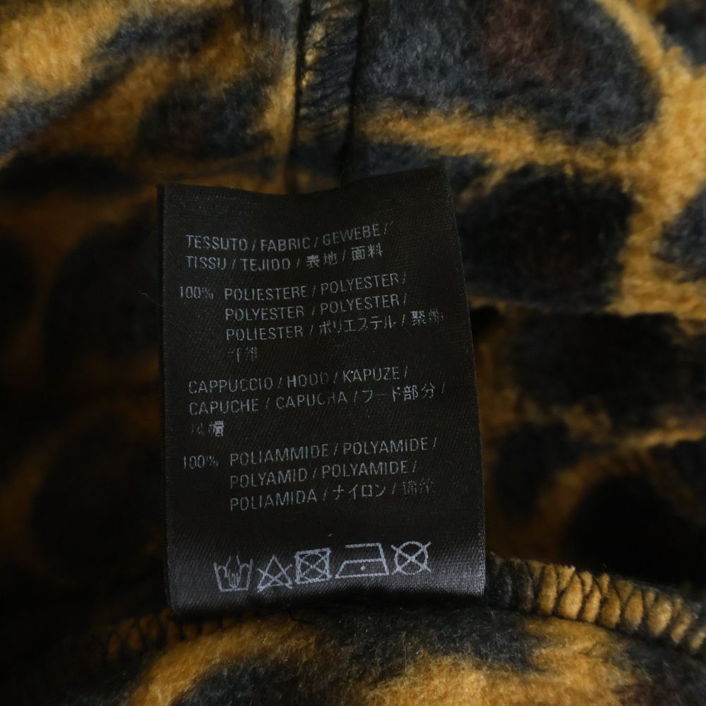 Balenciaga Leopard Print Oversize Fleece Jacket Brown — view 8