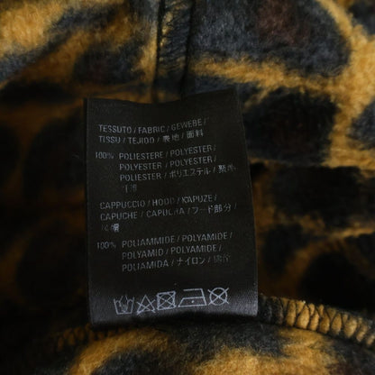 Balenciaga Leopard Print Oversize Fleece Jacket Brown — view 8